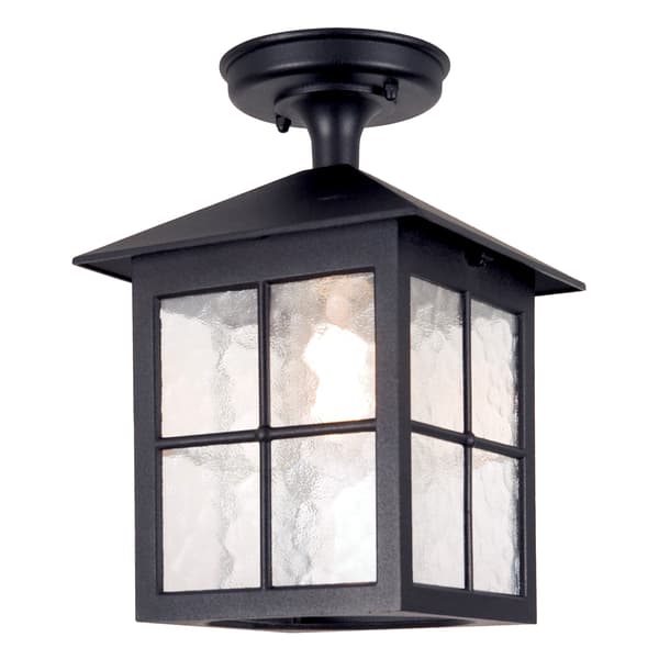 Udendørs loftlampe Winchester 1xE27 sort Elstead BL18A-BLACK