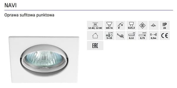 Kanlux loftlampe NAVI serie model 25991
