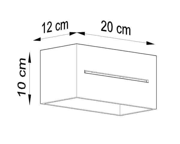 Væglampe LOBO MAXI sort Sollux Lighting SL.0530