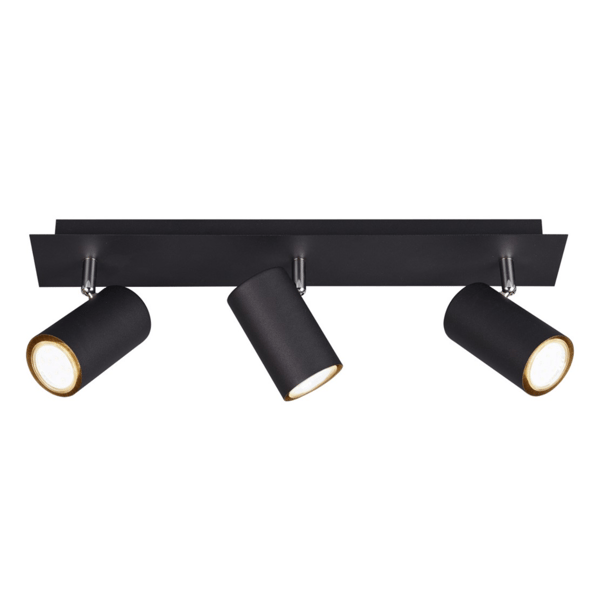 Takspotlight MARLEY svart Trio 802400332