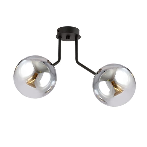 Emibig loftlampe 2xE14 40W NOVA 2 SORT/GRAFIT 1140/2