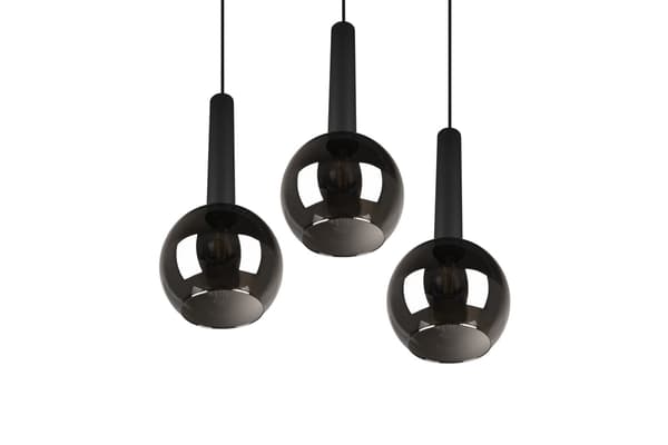 Lysekrone CLAYTON sort Trio 310390332