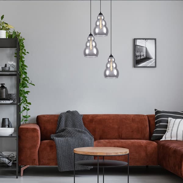 Pendellampe E27 3x40W sort 72213 Salvatore Rabalux