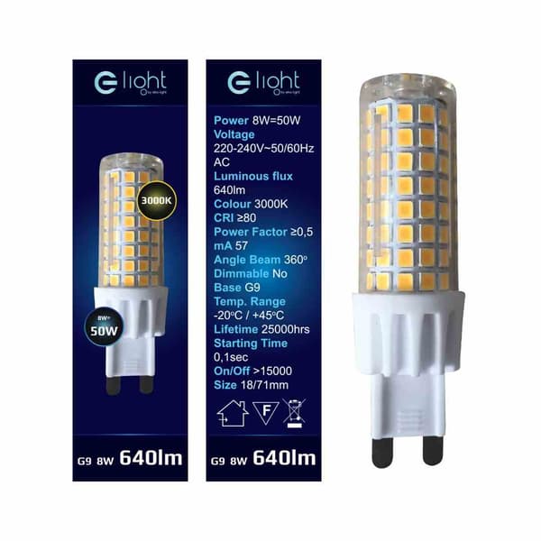 LED-pære 7W G9 varm Eko-light EKZA336
