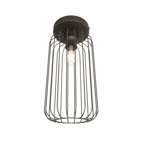 Loft wire sort loftlampe BARN 1xE27 15W Emibig