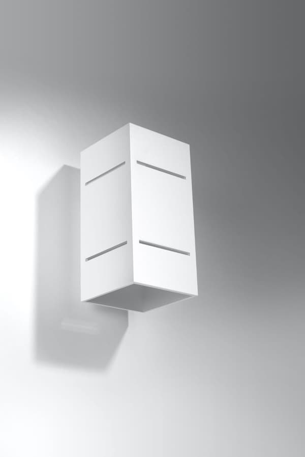 Seinävalaisin BLOCCO Valkoinen Sollux Lighting SL.0477
