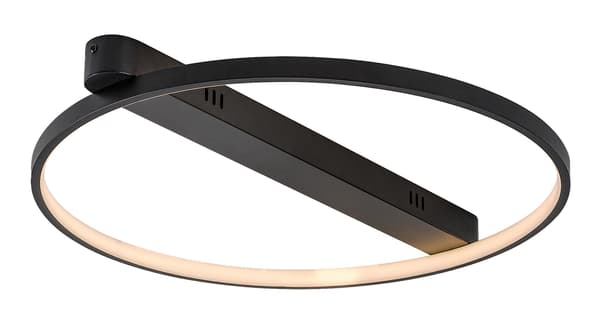 Moderne sort LED ring loftlampe 45W Beliza Rabalux
