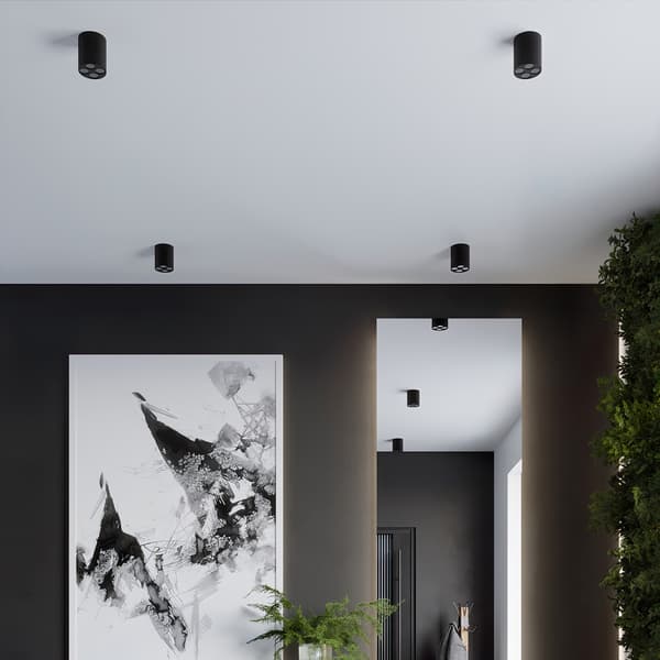 Moderne loftspot, rund sort LED 9W VIVIEN PU.1210 Pure Lume