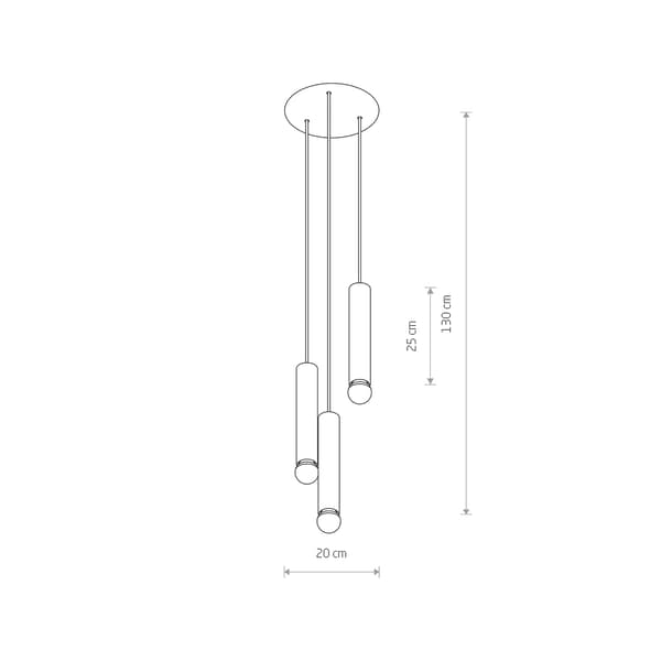 Nowodvorski BATON 7856 riippuvalaisin, teräs, musta