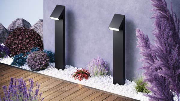 Grafit havepullert indbygget LED 15W Guss Maytoni