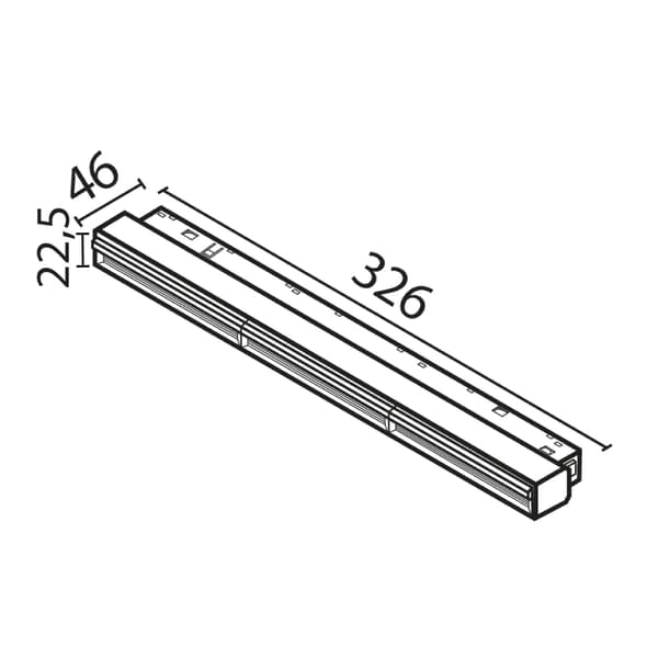 Sort magnetisk skinnespot LED 18W PARETE Maytoni Technical