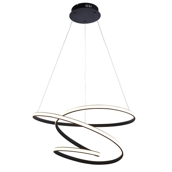 Moderne sort LED-pendellampe 47,5W DUNE Endon