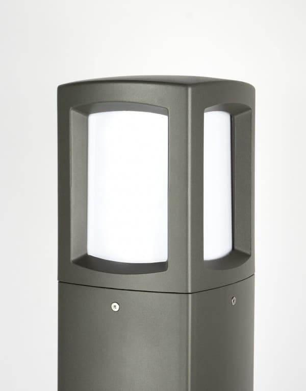 Lysstolpe 100x16 cm E27 op til 100W mørkegrå IP65 SU-MA TL-1000