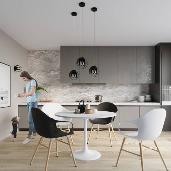 Sort pendel TULOS 1xE27 15W SL.1087 Sollux Lighting