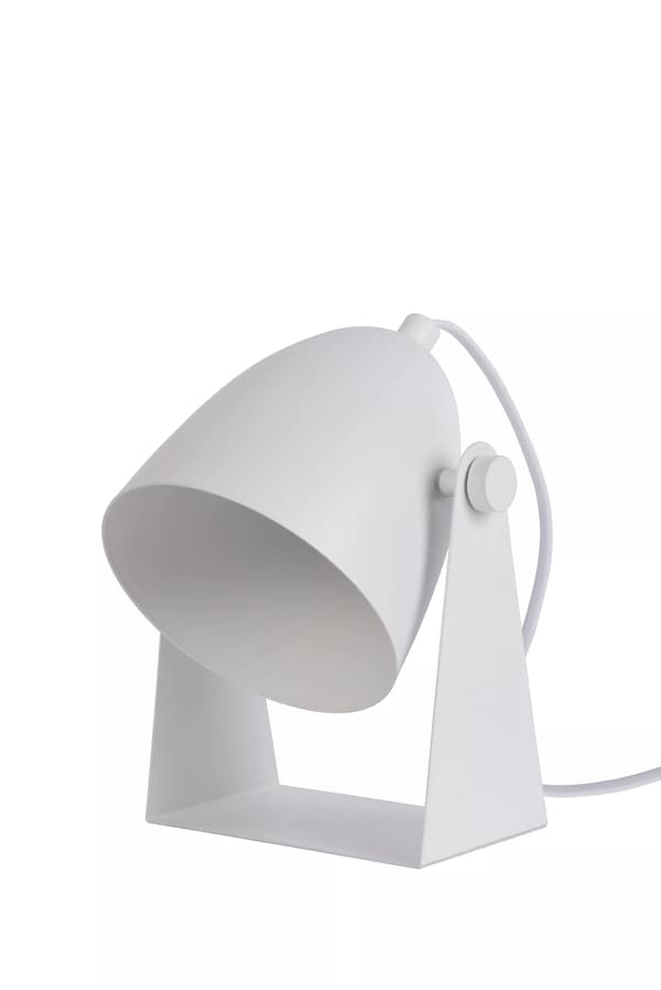 Bordlampe hvid spotlight E14 Chago Lucide