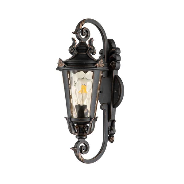 Klassisk utomhusvägglampa E27 60W Baltimore Elstead