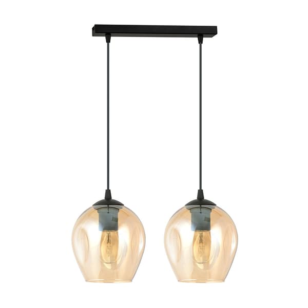 PENDEL Emibig 2xE27 40W ISTAR 2 SVART/HONUNG 677/2