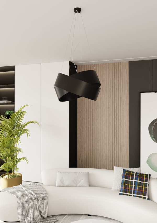 PENDEL Emibig 2xE27 60W VIENO BLACK 512/1