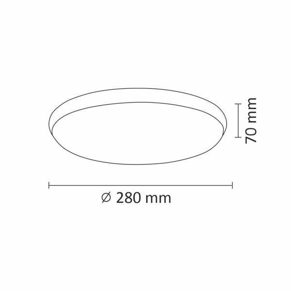 LED-loftlampe 30 krom 4000K ORBIT 319029 Polux