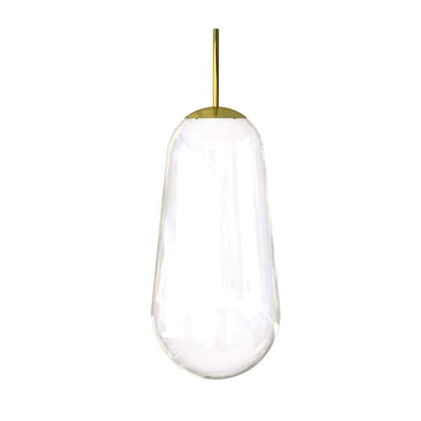 Nowodvorski PEAR L transparent glaskupa i päronform