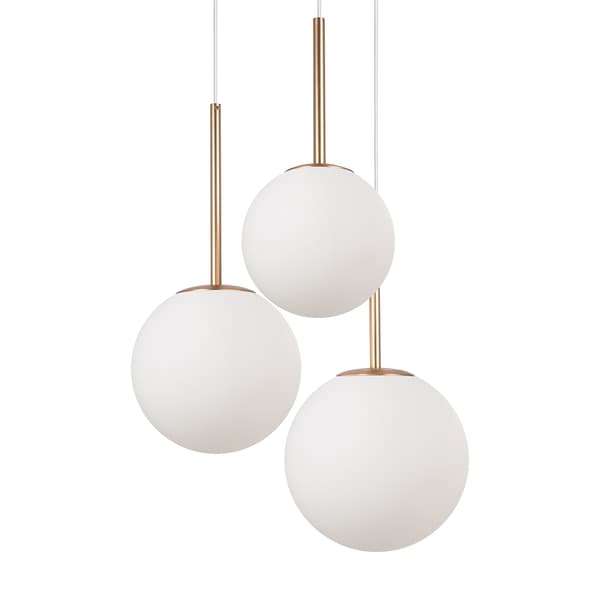 Pendellampe hvide runde skærme Basic form Maytoni MOD321PL-03G1