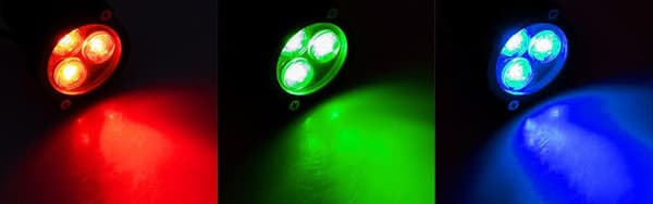Trädgårdsspotlight RGB 3W 12V IP65 ID-4507 Idealed