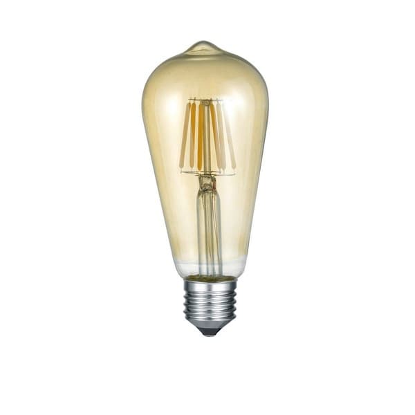 LED pære rav oval E27 6W varm 420lm Trio