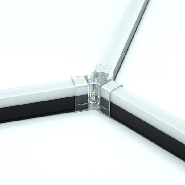 Konfigurerbart belysningssystem sort HEXAGON 14 LED 399W 229x394 cm kold hvid Idealed