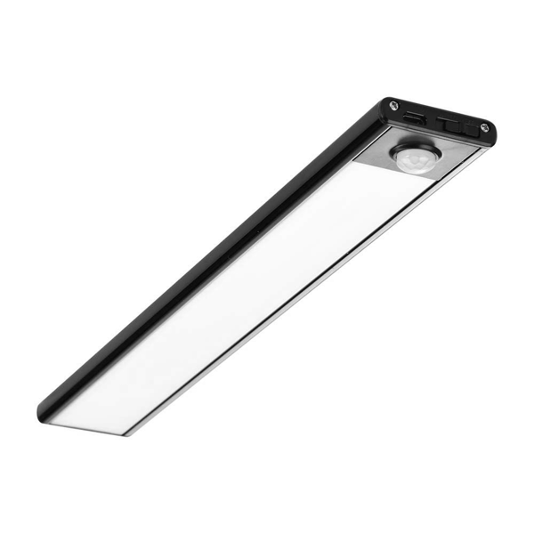 V-TAC 1,5W LED Underskabslampe Sort Bevægelsessensor USB-opladning 30cm VT-8141 neutral 110lm