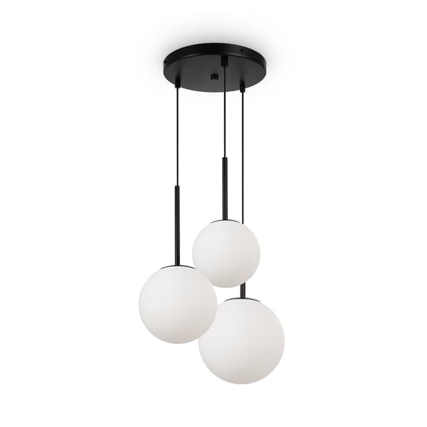 Pendellampe hvide runde skærme Basic form Maytoni MOD321PL-03B