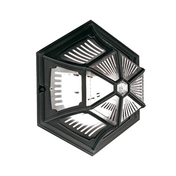 Udendørs væg- og loftlampe sort E27 60W Parish Elstead