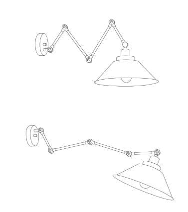 Loftslampe lysekrone Nowodvorski PANTOGRAPH sort, stål 9126