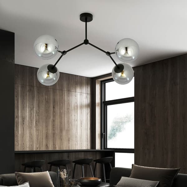 Emibig loftlampe 4xE14 40W SPACE 4 SORT/GRAFIT 1134/4