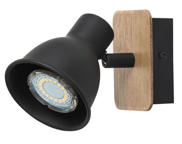 Moderne væglampe med afbryder GU10 sort Mac 5902 Rabalux