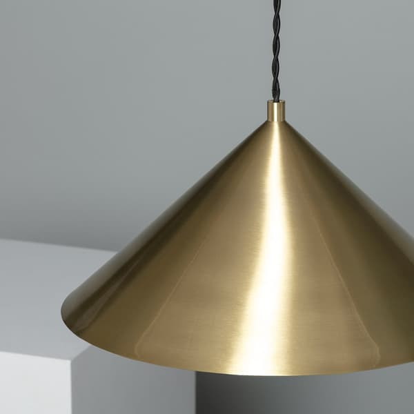 Pendellampe Guld Kegle Abruzzo Horte E27