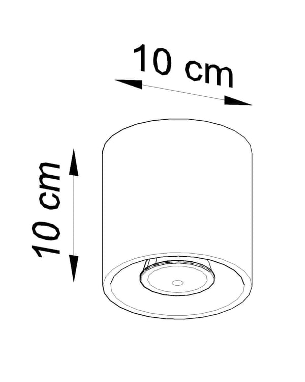 Spot ORBIS 1 Musta Sollux Lighting SL.0016