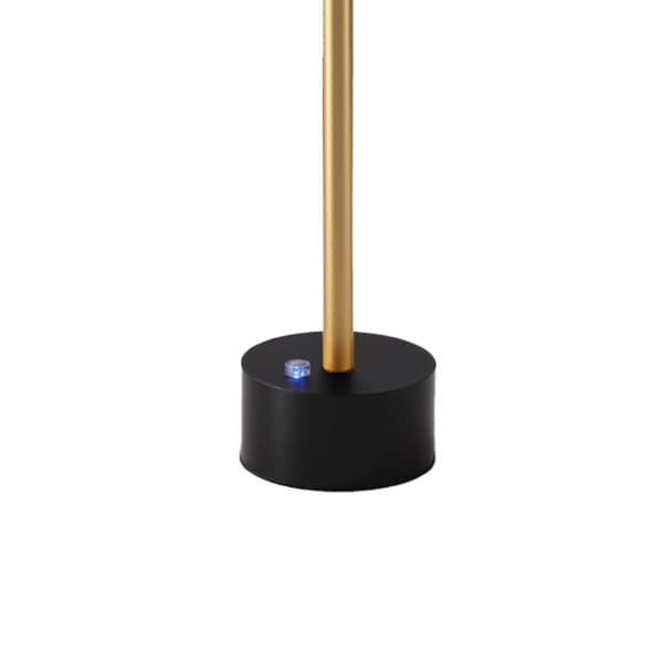 Bordlampe sort-guld LED 5W varm farve trådløs touch SAM Milagro