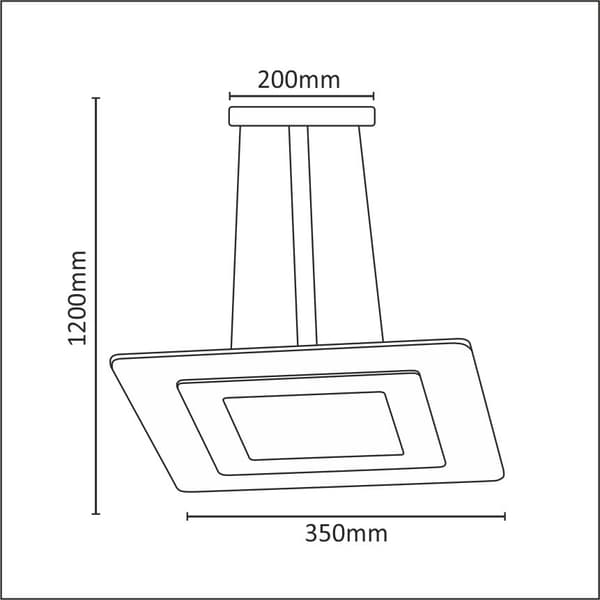 LED pendellampe 25W LARVIK 308672 Polux