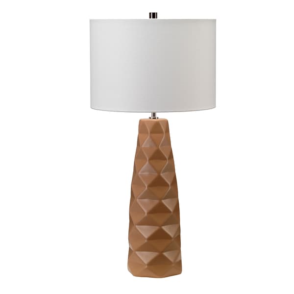 Bordslampa modern vintage karamell Vauxhall E27 60W Elstead