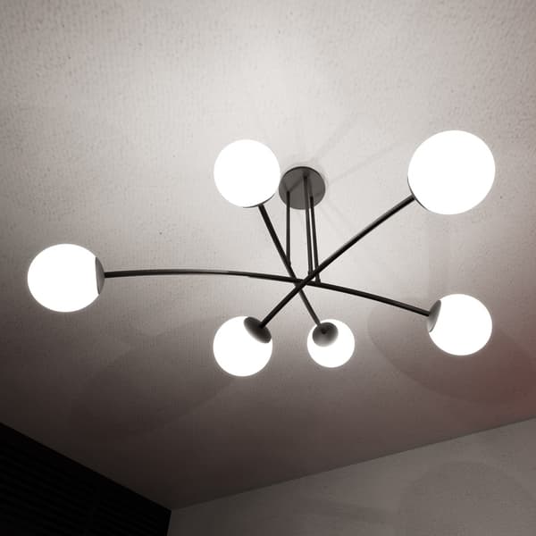 Lysekrone Emibig 6xE14 40W HALLDOR 6 BLACK 1024/6