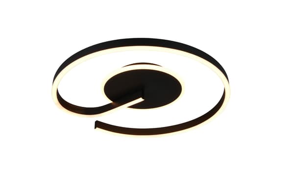 Moderne sort loftlampe med åben ring LED 21W CALLE RL