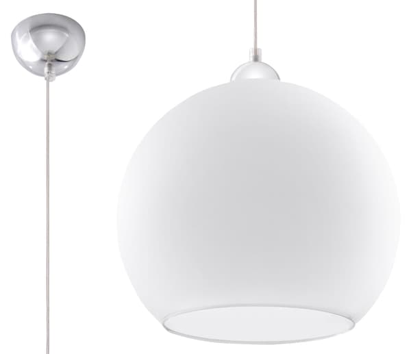 BALL Hvid pendel Sollux Lighting SL.0256