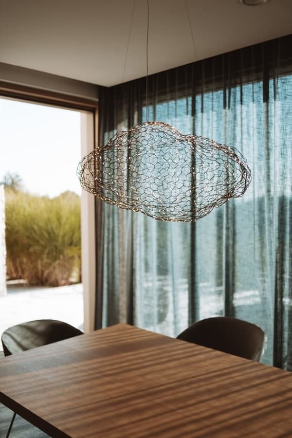 Designer sort dekorativ pendellampe STARDUST LED 14W P0525D Maxlight