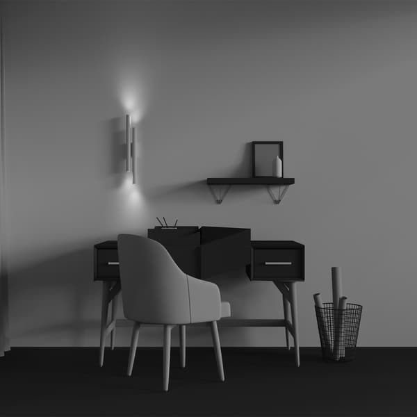 Vägglampa modern räfflade rör vit LED 24W CALIPSO Maytoni Technical