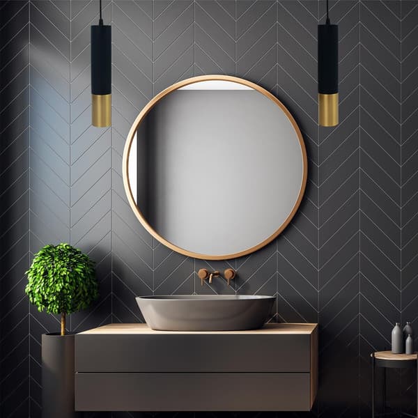Sort og guld pendellampe GU10 Circus ID-6029 Idealed