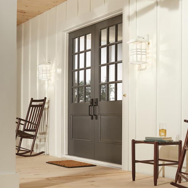 Ulkoseinävalaisin valkoinen E27 60W Beacon Square Kichler