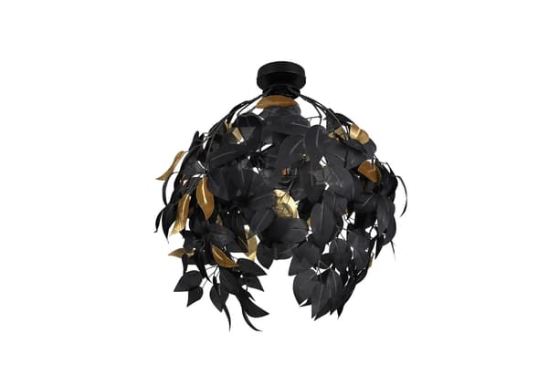 Moderne loftslampe LEAVY sort RL R60461032