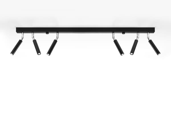 Taklist EYETECH 6 svart Sollux Lighting SL.0901