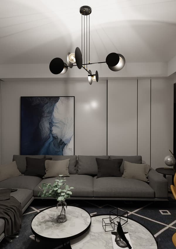 Lysekrone Emibig 4xE27 40W IDEA 4 BLACK 792/4