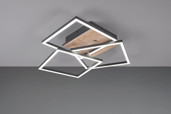 Loft loft moderne træ indbygget LED MOBILE brun RL R62883135